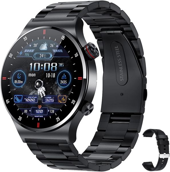 1.28 Inches Waterproof Sports Watch BT5.1 Intelligent Watch Fitness