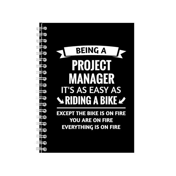 Project Manager Notebook Gift Idea Writing Book Notepad Pad 24