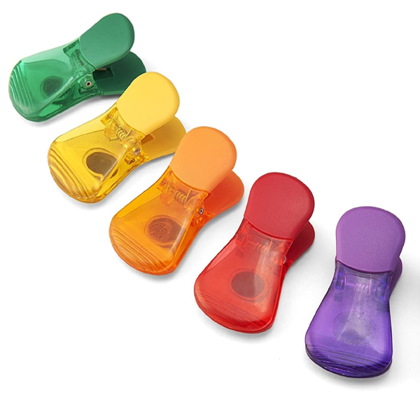 6 Pieces Of Multifunctional Magnetic Sealing Clips - Multicolor
