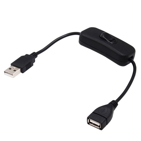 USB Cable Male to Female with AC Switch Adapter