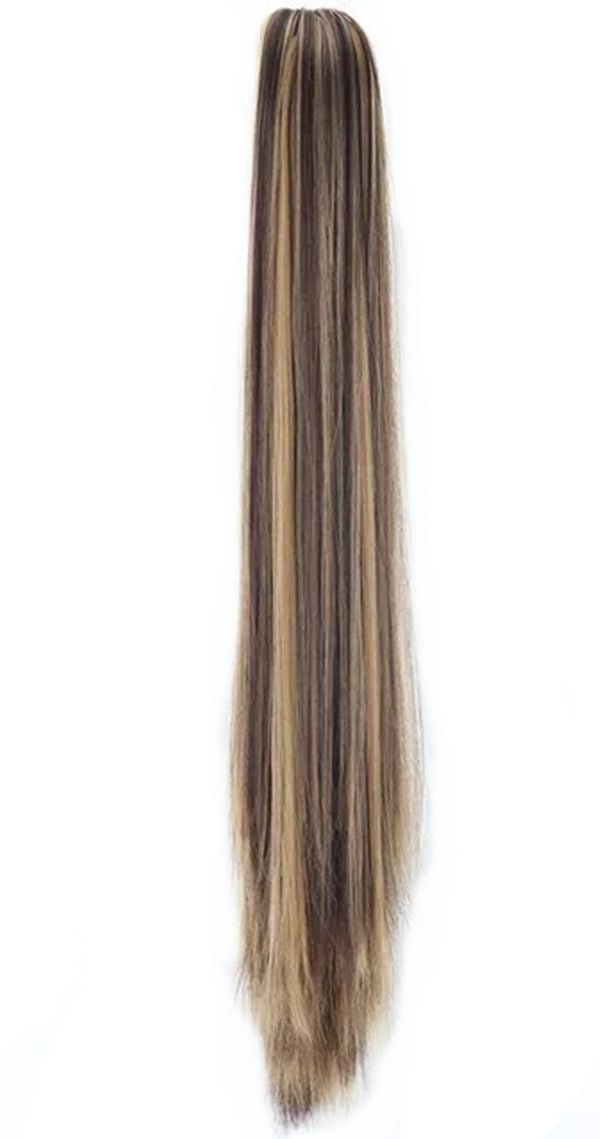 Pony Tail Hair Extensions Claw Clip Ponytail Hair Clamp 24" Straight