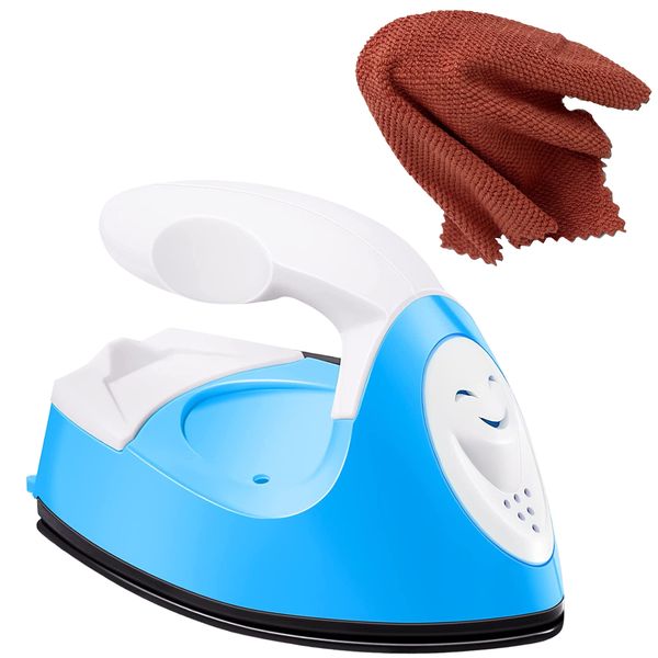 Mini Handheld Iron For Fabric Arts &amp; Craft Transfer &amp; Travels With Cloth