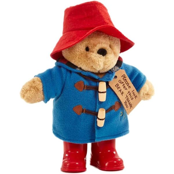 Classic Paddington Bear with Boots Standing Plush Character Soft Paddington