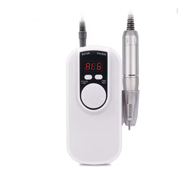 Portable Rechargeable Nail Drill - Low Noise, Long Battery Life