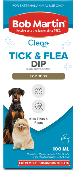 Bob Martin Dog Tick &amp; Flea Dog Dip 100ml