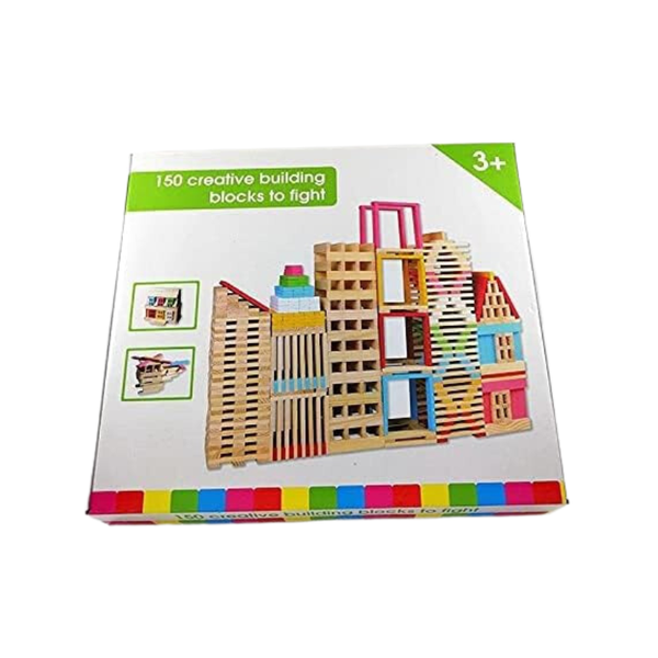 Wooden Building Block 150 Piece Set