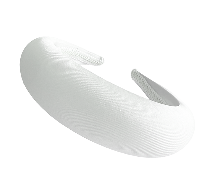 Nuru Headband - White Satin