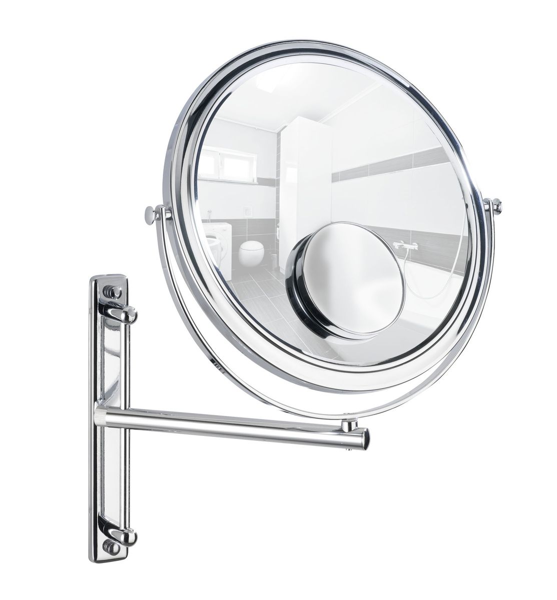 Wenko Cosmetic Wall Mirror With Swivelling Arm Bivona Model Shop
