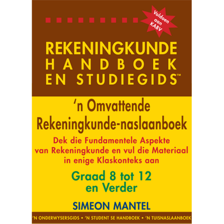 Rekeningkunde Handboek en Studiegids Grade 8 -12 Image
