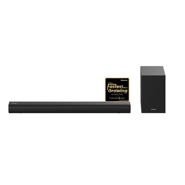 Hisense 2.1Ch 140W Bluetooth Sound Bar with Wireless Subwoofer