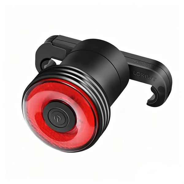 LOKIWT - Smart Bike Tail Light - Brake Sensing, Auto On/Off, Rechargeable