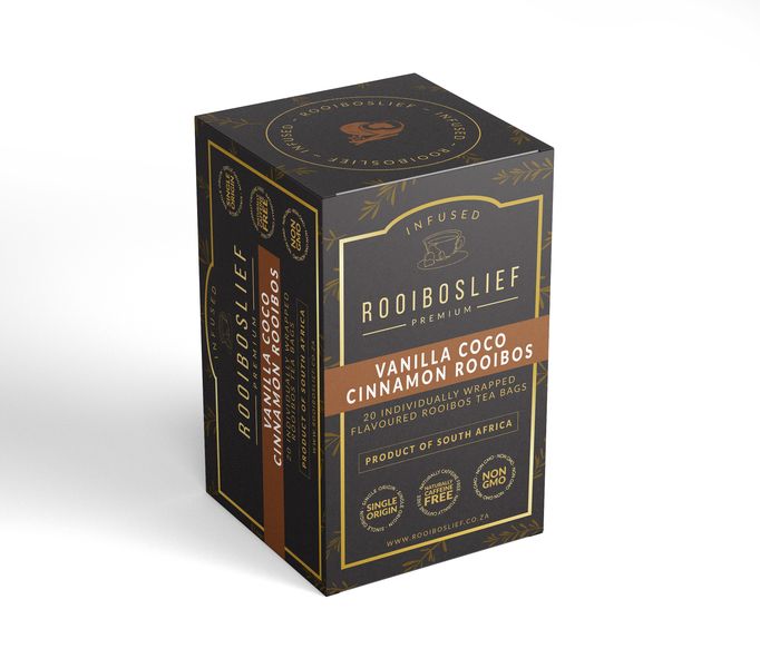 Rooiboslief Premium Infused Rooibos - Vanilla Coco Cinnamon