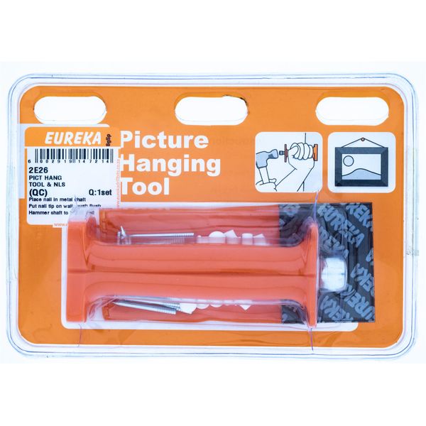 EUREKA Picture Hanging Tool &amp; Nails Q:1set 2E26