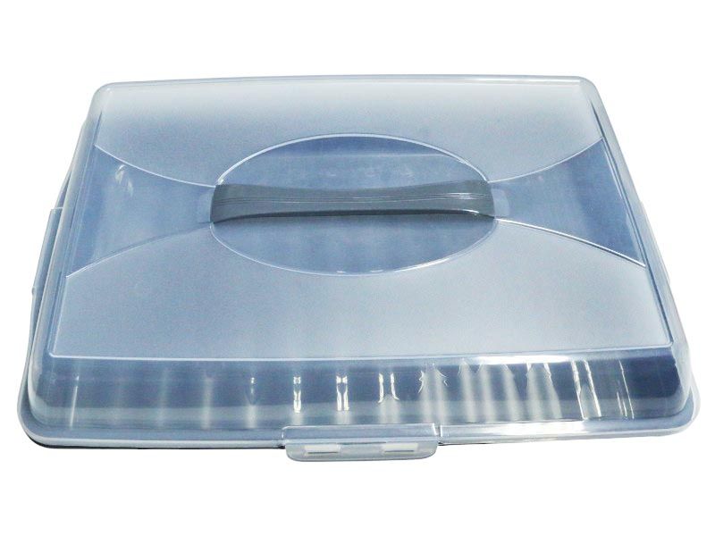 Cake Server with Lid - Durable Storage and Serving Tray, 31x44x12cm