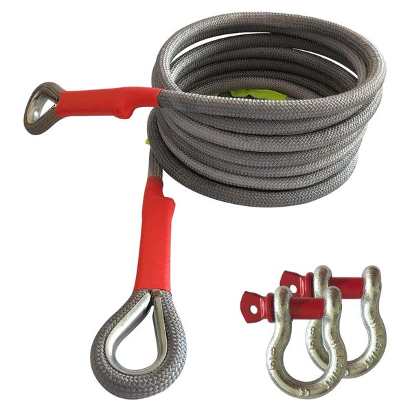 Automotive Heavy Duty Kinetic Recovery Tow Rope with Hooks (5m)