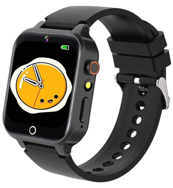 Parental Controlled Kids Smart Watch With HD Camera - Black