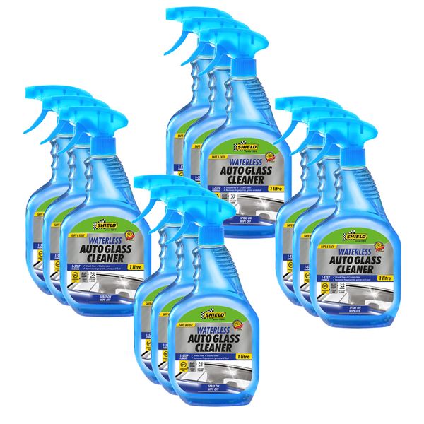 Shield - Waterless Auto Glass Cleaner - 1 Litre - 12 Pack