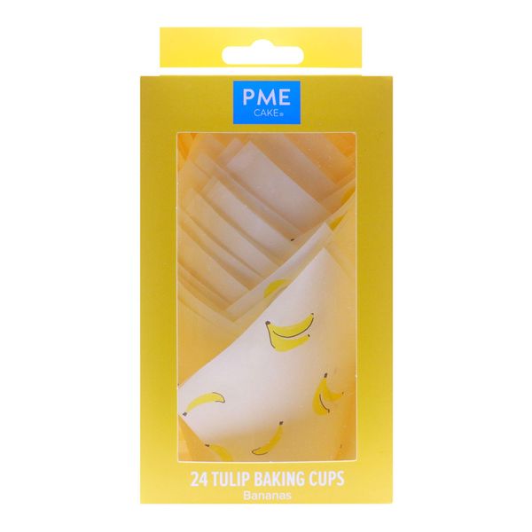 PME Tulip Muffin Cupcake Wrappers Bananas PK/24