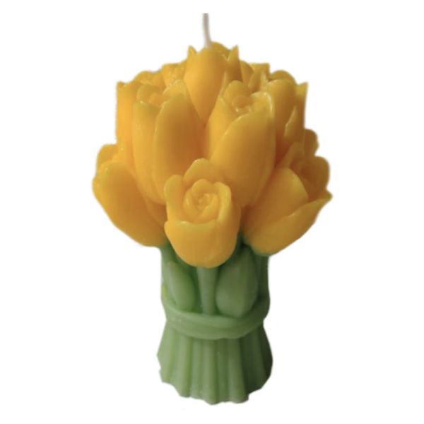 Tulip-shaped Scented Candle Decorative Ornament