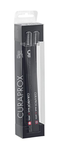 Black is White Duo Toothbrush Set (black/white)