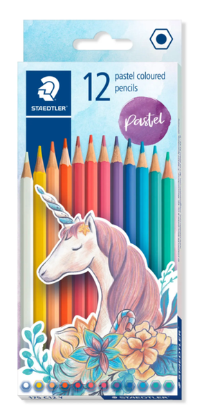 Staedtler - Noris Pastel Woodfree Colour Pencil Set 12 x 2