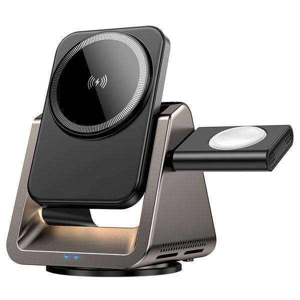 3-in-1 15W Magnetic Wireless Charging Station for Phone, Watch &amp; Earbuds AN
