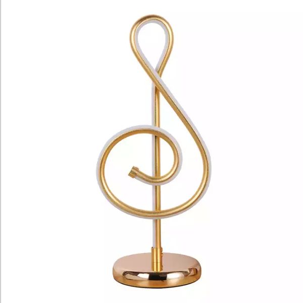 Music Note Table Lamp With LED Light