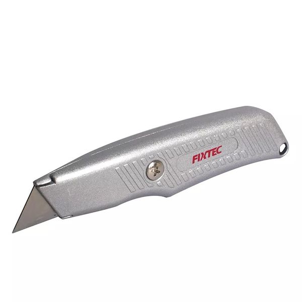 Fixtec 19mm Utility Knife Aluminium - 1 Piece Blade Included