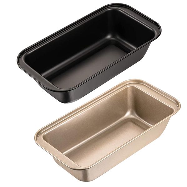 2 Piece Bread Boxes, Household Ovens Do Not Stick To Baking Tools, Gold, Black