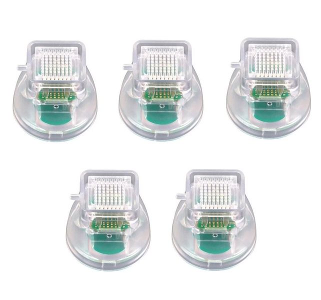 64 Pin RF Microneedle Cartridge - Green &amp; Silver (5 Pack)
