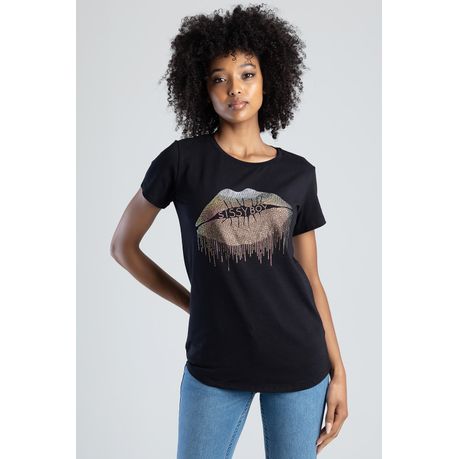 Mint velvet cheap lips t shirt