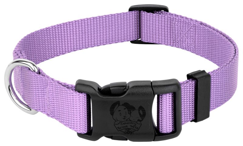 Durable Nylon Snap-N-Go Dog Collar - Lavender