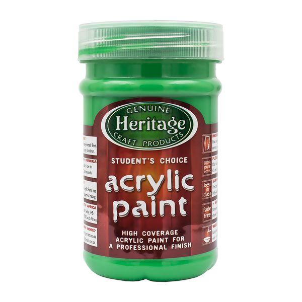 Heritage Pure Acrylic Paint 250ml - Green