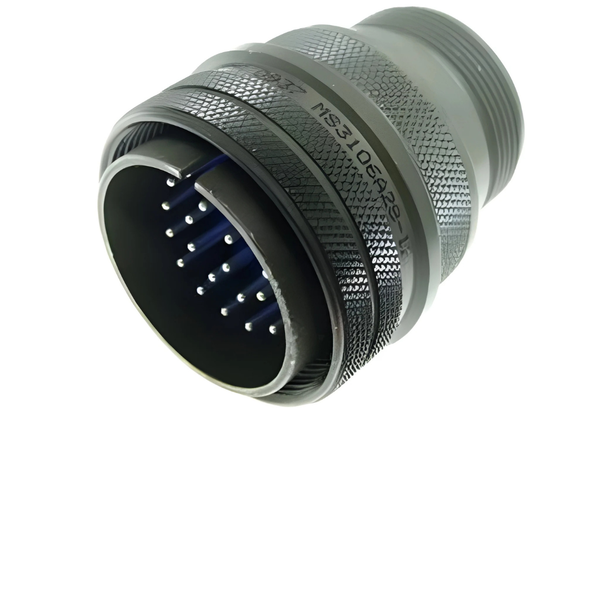 XY3106A-28-12PW: MIL-DTL-5015 Cable End Plug, 26-Pole, "W" Orientation