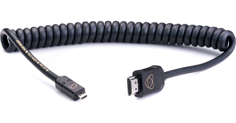 Atomos AtomFLEX Coiled Micro-HDMI to HDMI Cable (40cm)
