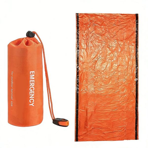 Emergency Sleeping Bag Emergency Mylar Thermal Gear Camping Hiking Rescue