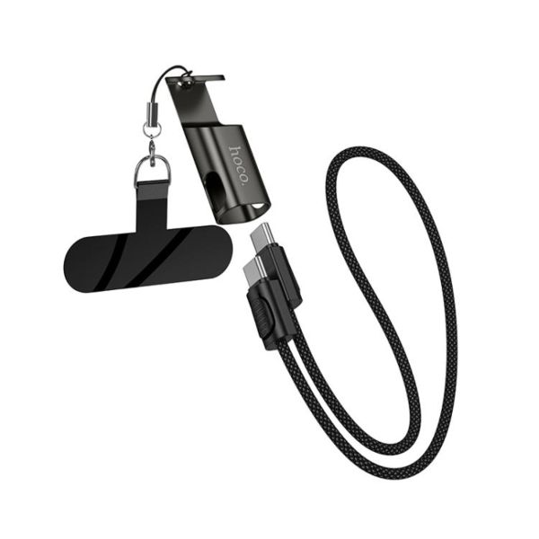 Type-C to Type-C Experto 60W Phone Holder &amp; Lanyard &amp; Data Cable