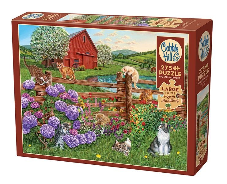 Cobble Hill Farm Cats 275 Piece Puzzle