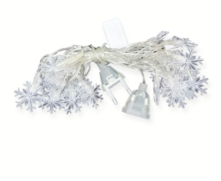 20LED Snowflake Christmas Decorative Fairy String Lights Plug in 5M