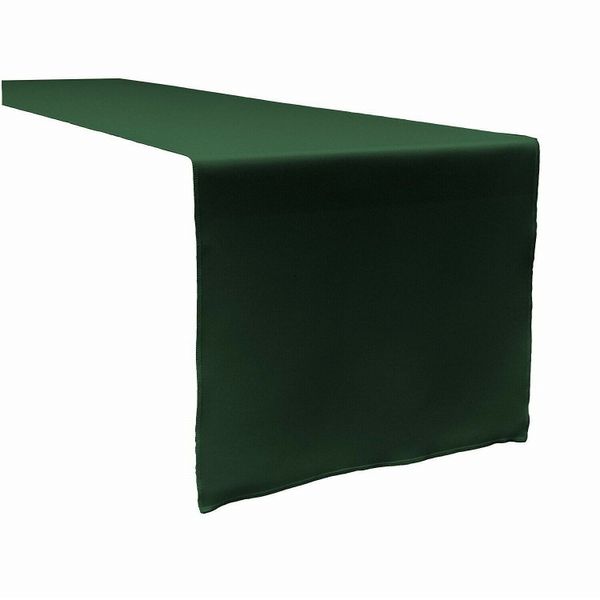 Forest Green Polyester Table Runner - 35 x 300cm