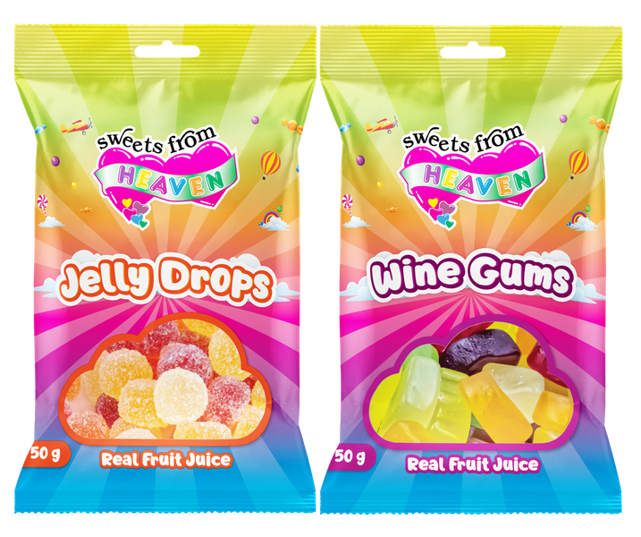 24Pk | Sweets from Heaven | Jelly, Gums | Sweets &amp; Chocolate Hampers | 50g