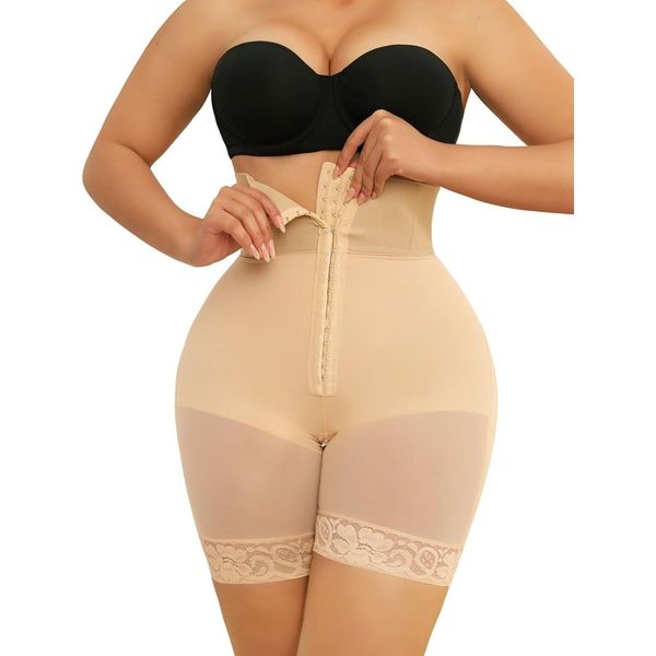 Boned Butt Lifter Shapewear Shorts Women Body Shaper WaistBelly PantiesBody