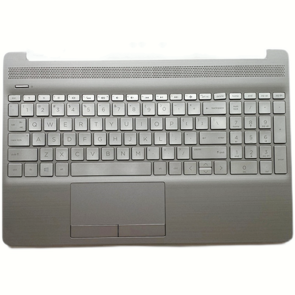 Replacement keyboard w palmrest HP 250 255 G8 G9 15-DW 15S-DU 15S-DY Silver