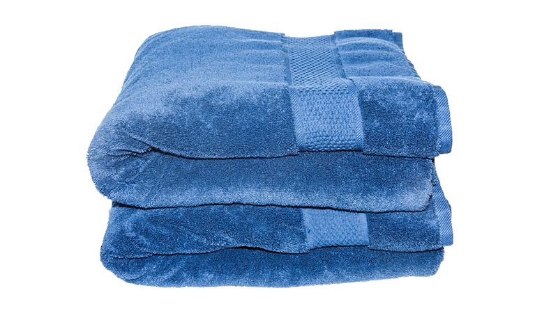 Luxury Hotel &amp; Spa Cotton Bath Sheet - Navy Blue