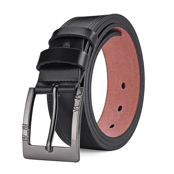 Leather for Men's Buckle Jeans Casual Belts Business Waistband Male Fashion