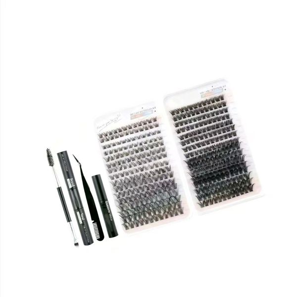 384 Pieces Eyelash Tufting Set 10-16mm Natural Lengthening