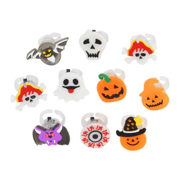 Halloween Ring Lights Random x 5