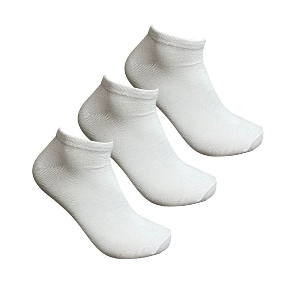 Undeez Low Cut Sport Socks 3 Pack White image