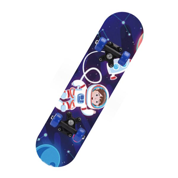 24 inch Beginner Skateboard Double Kick Concave Durable for Boys &amp; Girls