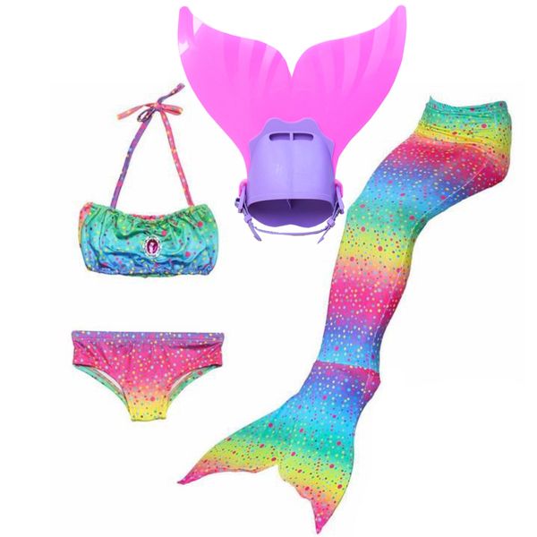 Mermaid Costume Rainbow with Tail